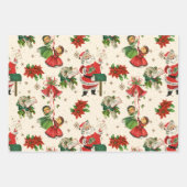 Retro Treasures Kerstmis Inpakpapier Vel (Voorkant)