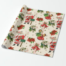 Retro Treasures kerstpapier