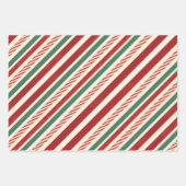 Retro Treasures Kerststrepen Inpakpapier Vel (Voorkant 2)