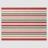 Retro Treasures Kerststrepen Tissuepapier (Voorkant)