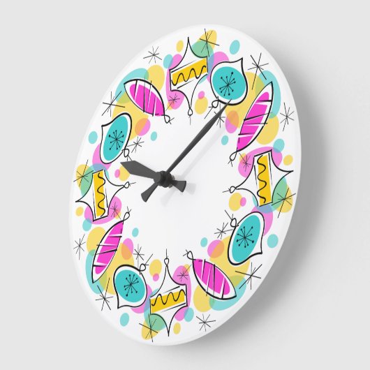 Retro Tree Baubles Cirkelklok Grote Klok (Hoek)