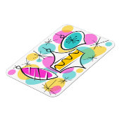 Retro Tree Baubles flexibele magneet (Linkerzijde)