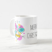 Retro Tree Baubles Group mok kerst (Voorkant links)