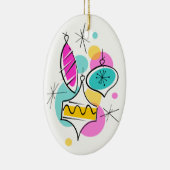 Retro Tree Baubles Group ornament ovaal (Rechts)