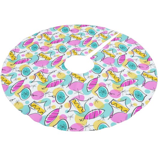 Retro Tree Baubles Kerstboom Rok (Gekanteld)