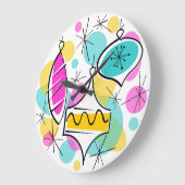 Retro Tree Baubles-klok Grote Klok (Hoek)