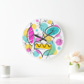 Retro Tree Baubles-klok Grote Klok (Huis)