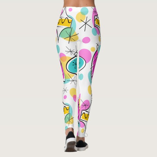 Retro Tree Baubles leggings (Achterkant)