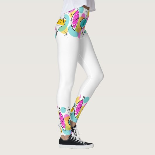 Retro Tree Baubles Line-leggings Leggings (Rechts)