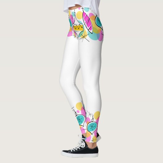 Retro Tree Baubles Line-leggings Leggings (Links)