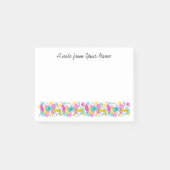 Retro Tree Baubles Line Text post-it notes (Voorkant)
