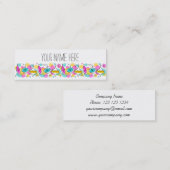 Retro Tree Baubles Line visitekaartje (Voorkant / Achterkant)