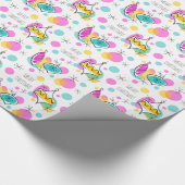 Retro Tree Baubles Merry kerstinpakpapier Cadeaupapier (Hoek)