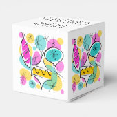 Retro Tree Baubles Merry Kerstklassiek Bedankdoosjes (Achterkant)