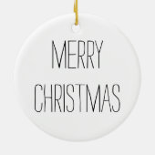 Retro Tree Baubles Merry ornament round (Achterkant)