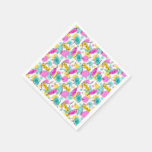 Retro Tree Baubles Multi 360 papieren servet (Hoek)