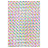 Retro Tree Baubles Multi 360 tablecloth Tafelkleed (Voorkant)