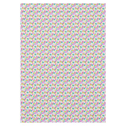 Retro Tree Baubles Multi 360 tablecloth Tafelkleed (Voorkant)