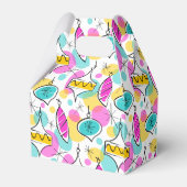 Retro Tree Baubles Multi-gunstige box Bedankdoosjes (Achterkant)