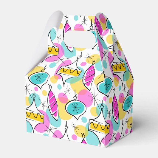 Retro Tree Baubles Multi-gunstige box Bedankdoosjes (Achterkant)