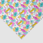 Retro Tree Baubles Multitissuepapier Tissuepapier (Detail)