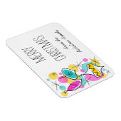 Retro Tree Baubles Side Kerstflexibel Magneet (Rechterzijde)