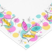 Retro Tree Baubles tablecloth 50x72 Tafelkleed (Gekanteld)