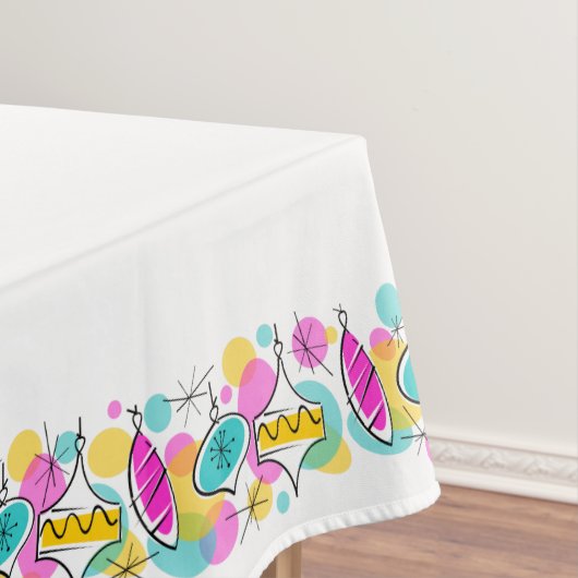 Retro Tree Baubles tablecloth 50x72 Tafelkleed (Voorbeeld)