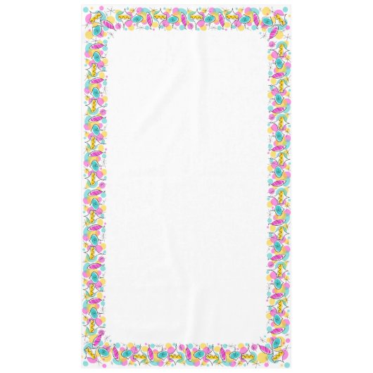 Retro Tree Baubles tablecloth 60x104 Tafelkleed (Voorkant)