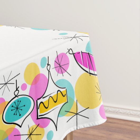 Retro Tree Baubles tablecloth 60x104 Tafelkleed (Voorbeeld)