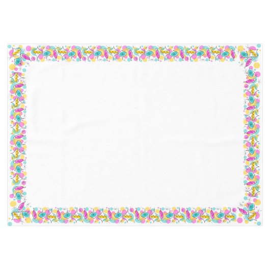 Retro Tree Baubles tablecloth 60x84 Tafelkleed (Voorkant (Horizontaal))