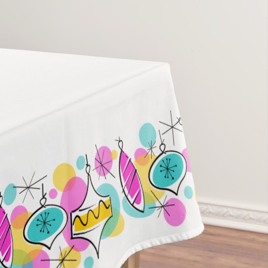Retro Tree Baubles tablecloth 60x84 Tafelkleed (Voorbeeld)