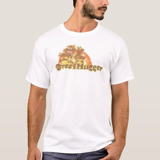 Retro Tree Hugger T-shirt (Voorkant)