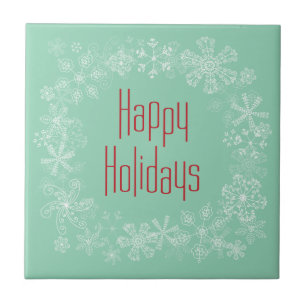 Retro Treeft van de Vakantie Tegeltje