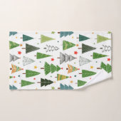 Retro Trees Bad Handdoek (Handdoek)