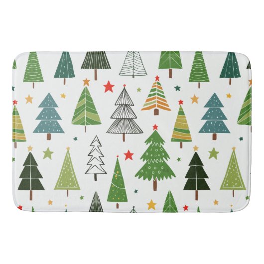 Retro Trees Badmat (Voorkant)