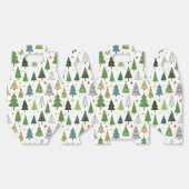 Retro Trees Bedankdoosjes (Ongevouwen)