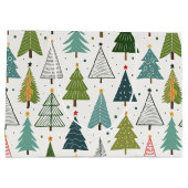 Retro Trees Groot Cadeauzakje (Achterkant)