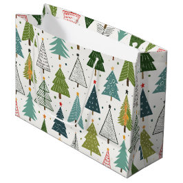 Retro Trees Groot Cadeauzakje