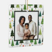 Retro Trees Keramisch Ornament (Rechts)