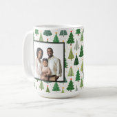 Retro Trees Koffiemok (Voorkant links)