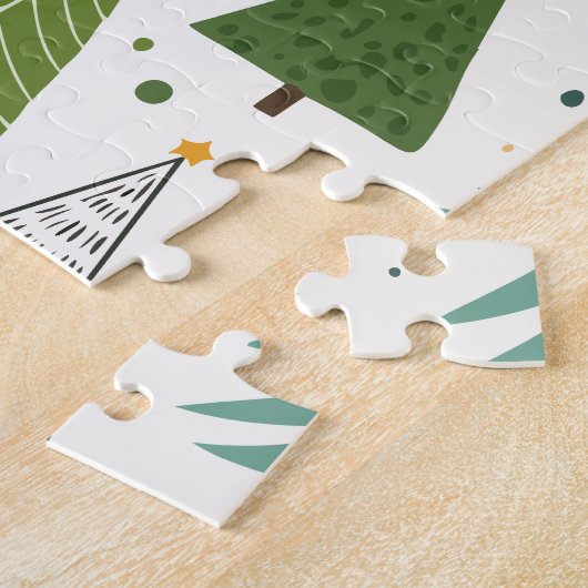 Retro Trees Legpuzzel (Zijkant)