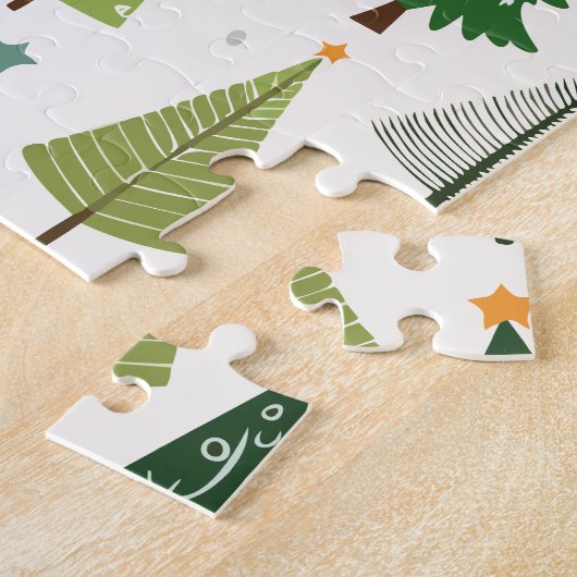 Retro Trees Legpuzzel (Zijkant)