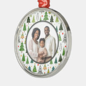 Retro Trees Metalen Ornament (Links)