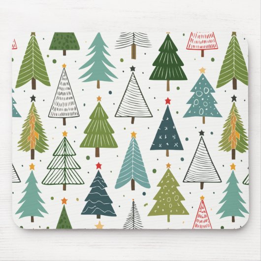 Retro Trees Muismat (Voorkant)