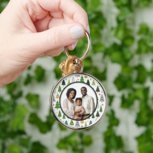 Retro Trees Sleutelhanger