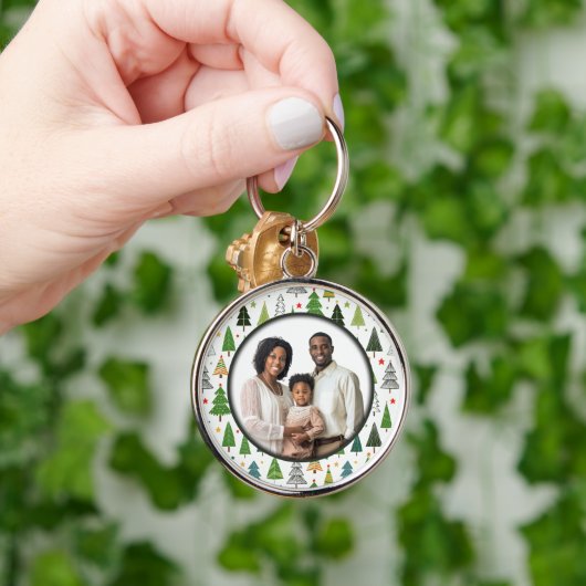 Retro Trees Sleutelhanger (Hand)