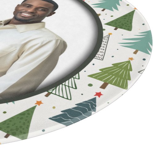 Retro Trees Snijplank (Hoek)