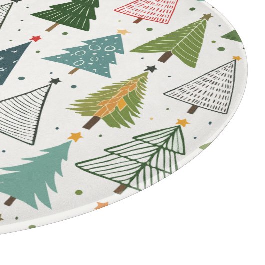 Retro Trees Snijplank (Hoek)