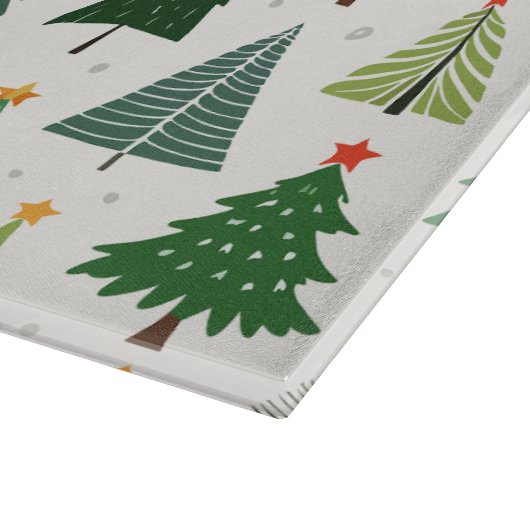 Retro Trees Snijplank (Hoek)